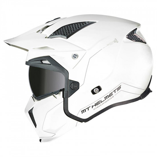 MT Streetfighter SV Solid White £109.99 Full Face Helmets - SKU M12720000003 from RaceLeathers Motorcycle Clothing