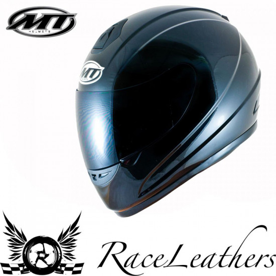 MT Thunder Solid Gloss Black Full Face Helmets - SKU M023013