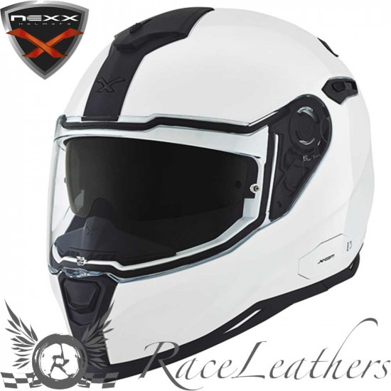 Nexx SX 100 White Full Face Helmets - SKU 01SXF0017401800L