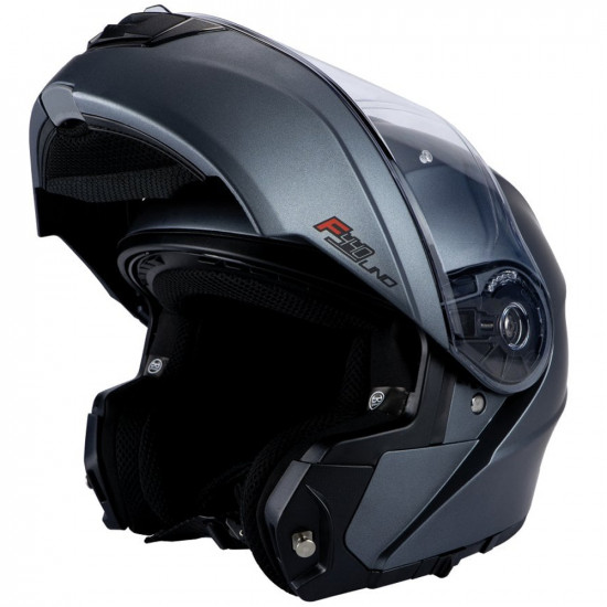 Nitro F440 Satin Gunmetal Flip Up Helmet £103.99 Flip Front Motorcycle Helmets - SKU 8030361 from RaceLeathers Motorcycle Clothing