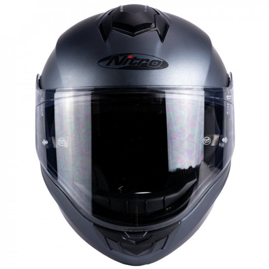 Nitro F440 Satin Gunmetal Flip Up Helmet £103.99 Flip Front Motorcycle Helmets - SKU 8030361 from RaceLeathers Motorcycle Clothing