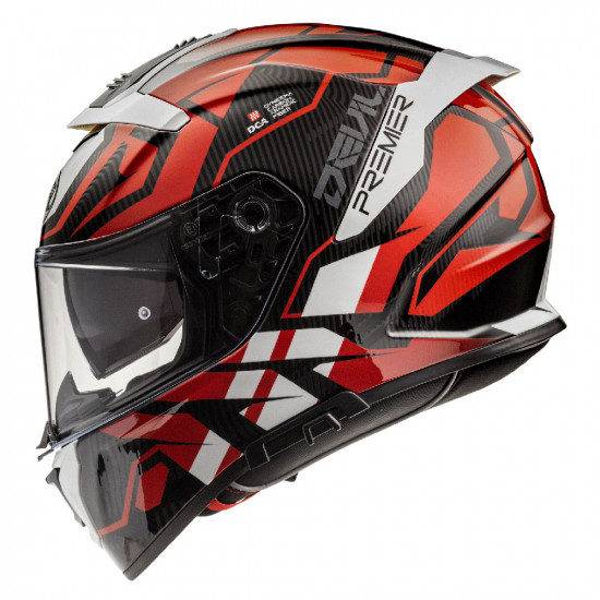 Premier Devil JC 92 Black Red Full Face Helmets - SKU PRHDEJC852X