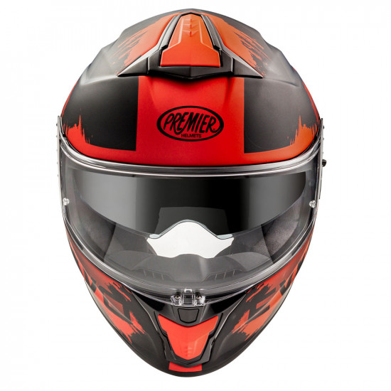 Premier Evoluzione TO 92 Black Red Full Face Helmets - SKU PRHEVTO852X