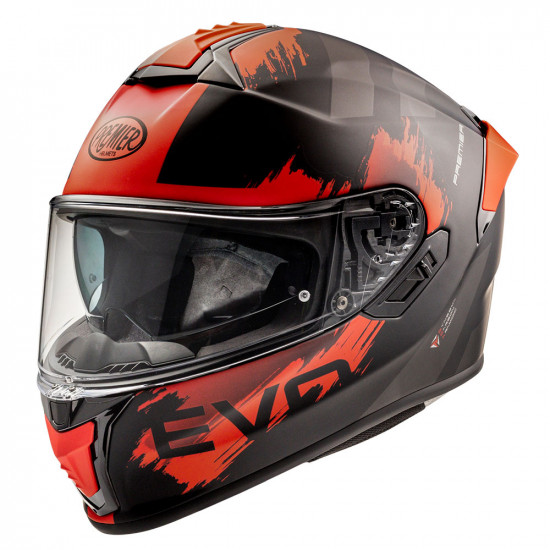 Premier Evoluzione TO 92 Black Red Full Face Helmets - SKU PRHEVTO852X