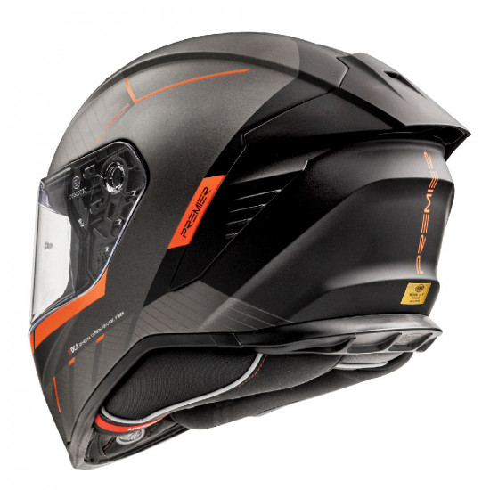 Premier Hyper RS 93 Black Orange Full Face Helmets - SKU PRHHYRS882X