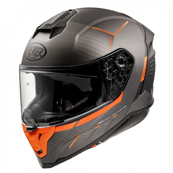 Premier Hyper RS 93 Black Orange Full Face Helmets - SKU PRHHYRS882X