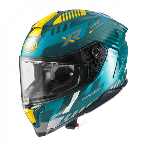 Premier Hyper XR 21 Blue Yellow Full Face Helmets - SKU PRHHYXR622X