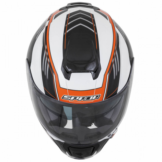 Spada SP16 White Orange Helmet Full Face Helmets - SKU 0559776