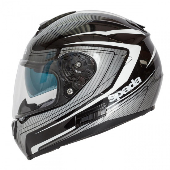 Spada SP16 Monarch Black Silver Helmet Full Face Helmets - SKU 0131606