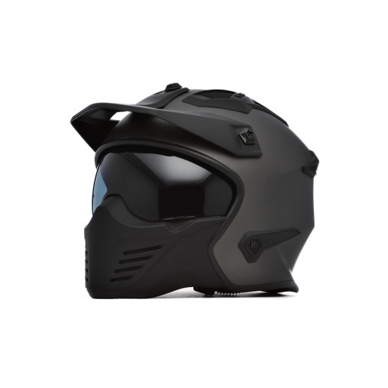 Spada Storm Matt Titanium Open Face Helmets - SKU 0153264