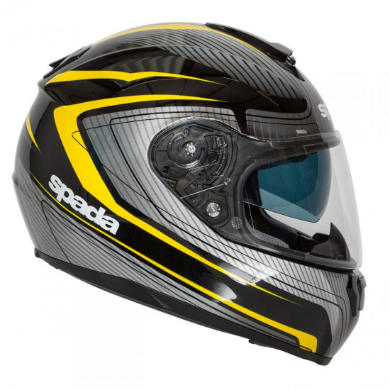 Spada SP16 Monarch Black Yellow Helmet Full Face Helmets - SKU 0131552