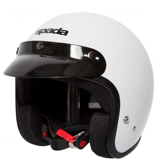 Spada Classic Gloss White Open Face Open Face Helmets - SKU 0156395