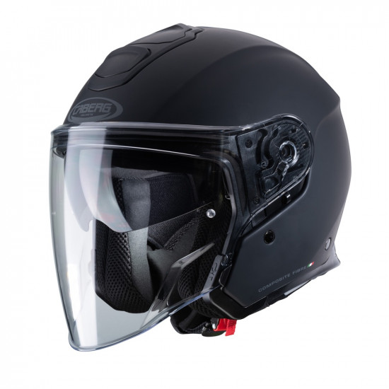 Caberg Flyon Matt Black Motorcycle Helmet Open Face Helmets - SKU 0764293