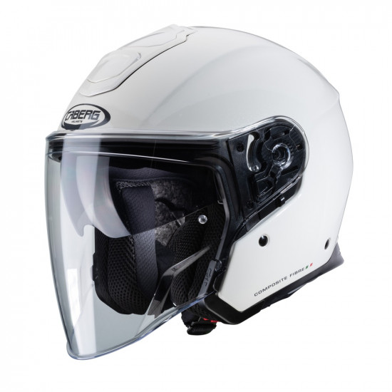Caberg Flyon White Motorcycle Helmet Open Face Helmets - SKU 0764392