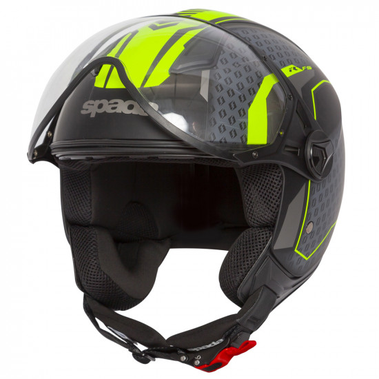 Spada Hellion Arrow Matt Black FluoOpen Face Motorcycle Helmet Open Face Helmets - SKU 0765078