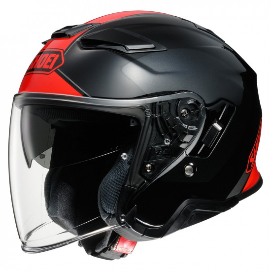 Shoei J Cruise 2 Adagio Black Red Motorcycle Helmet