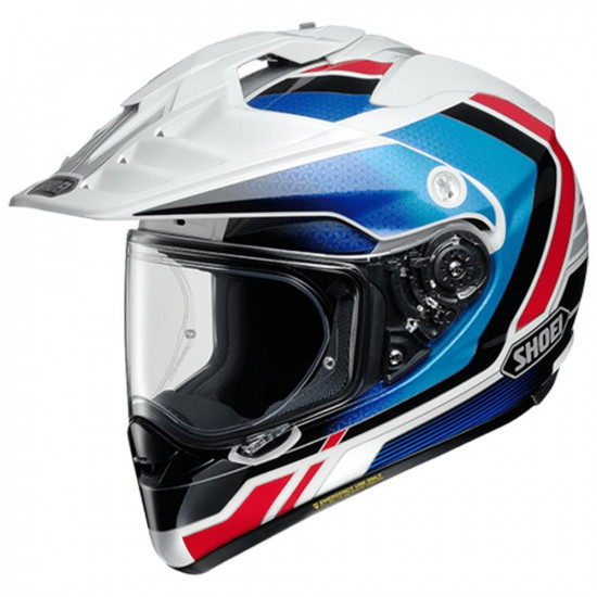 Shoei Hornet ADV Sovereign Blue Red Adventure Motorcycle Helmet Full Face Helmets - SKU 0776869