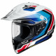 Shoei Hornet ADV Sovereign Blue Red Adventure Motorcycle Helmet