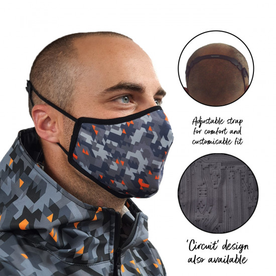 Spada Camo Design Social Distancing Covid 19 Face Mask
