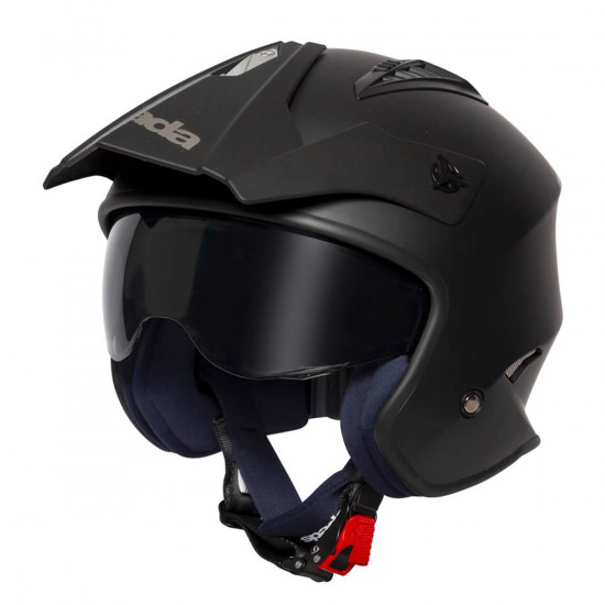 Spada Rock Gloss Black Trials Helmet