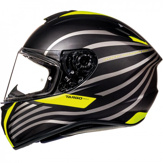 MT Targo Doppler Matt Black Fluo Full Face Helmets - SKU M11174530133