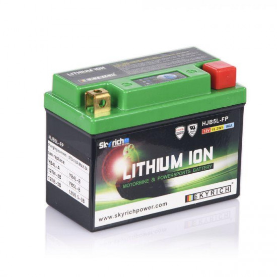 LITHIUM ION BATTERY HJB5L-FP / REPLACES CB4L-A CB4L-B CB5L-B 12N5-3B 12N5.5-3B Service Parts - SKU LIPO05B