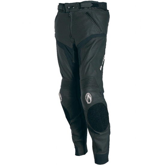 Richa Mugello Leather Trousers Black Short Mens Motorcycle Trousers - SKU 080/MUGSHT/BK/30