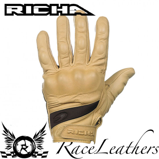 Richa Custom Leather Gloves Tan Men/Unisex Gloves £57.95