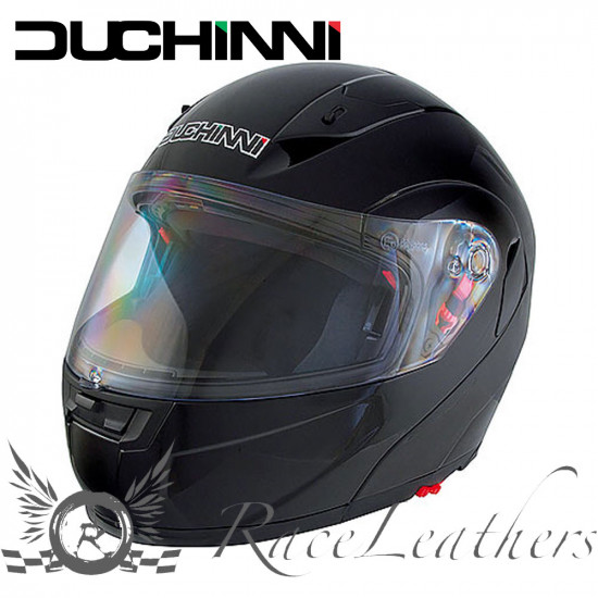 Duchinni D606 Gloss Black Flip Front Motorcycle Helmets - SKU DHD606P15LA