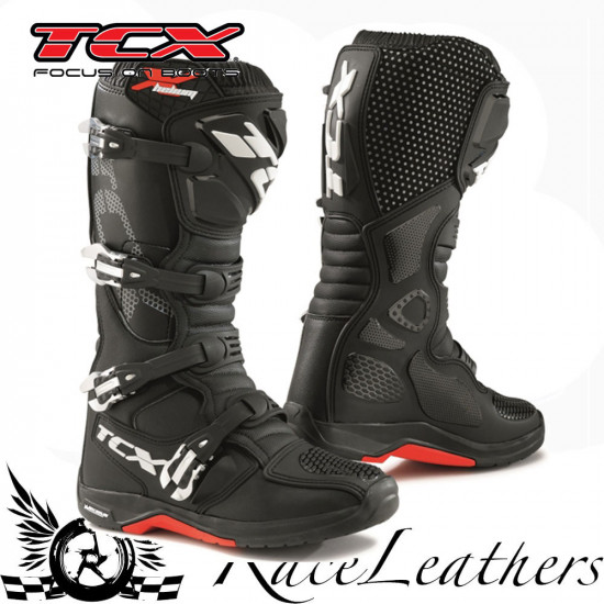 TCX X-Helium Michelin Black Adults MX Boots - SKU 130/9671/BLK/38