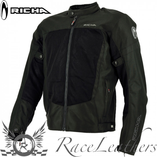 Richa Airbender Black Mens Motorcycle Jackets - SKU 082/SUMEVO/BK/02