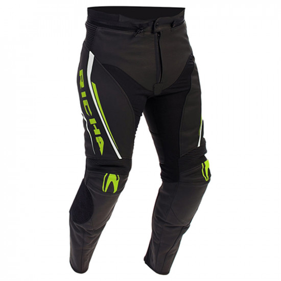 Richa Monza Trousers  Black/Fluo Mens Motorcycle Trousers - SKU 080/MONZT/BF/48