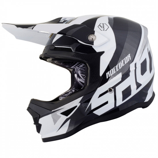 Shot Youth Furious Ultimate Black & White Off Road Helmets - SKU SMX866YL