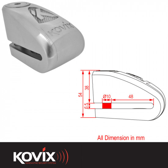 Kovix 10mm KAL Alarm Disc Lock Security £114.99