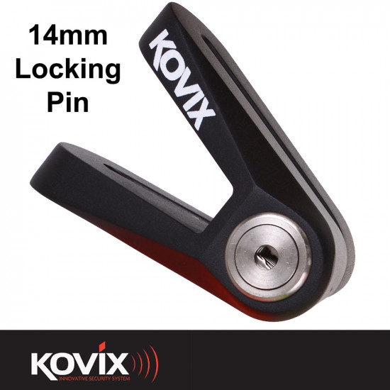 Kovix 14mm KV Disc Lock - Black Security - SKU KOVKVXBK