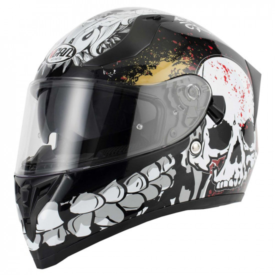 VCAN V128 Skull Full Face Helmets - SKU RLMWOTE046