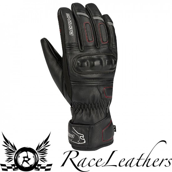 Bering Whip Black Motorcycle Gloves Mens Motorcycle Gloves - SKU 77BGH1110T08