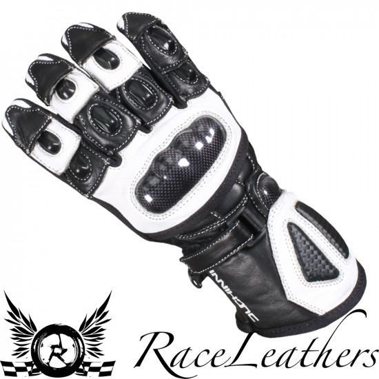 Duchinni Bambino Glove Black White Mens Motorcycle Gloves - SKU DGBAM82LA