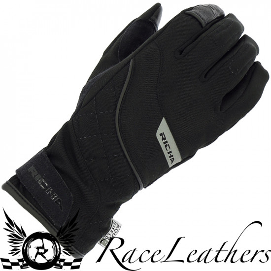 Richa Tina 2 Glove Black Mens Motorcycle Gloves - SKU 081/TINA2/BK/01