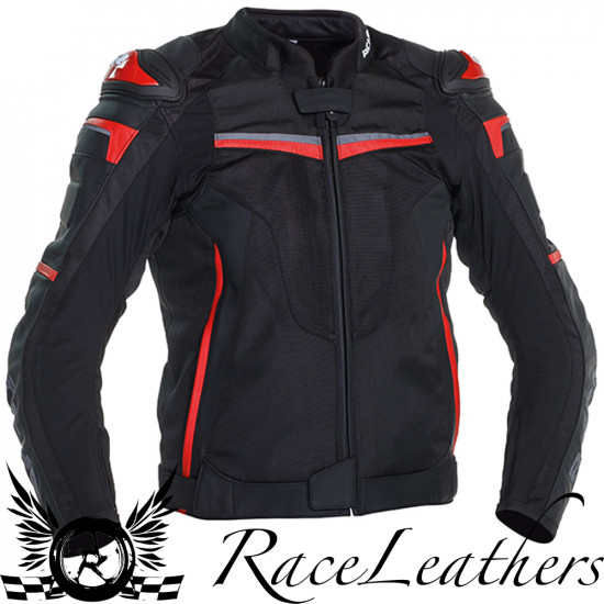 Richa Terminator Jacket Black Red Mens Motorcycle Jackets - SKU 082/TERMIN/BR/02