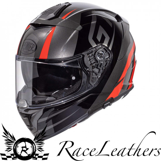 Premier Devil GT 17 Black Gunmetal Full Face Helmets - SKU PRHDEGT832X