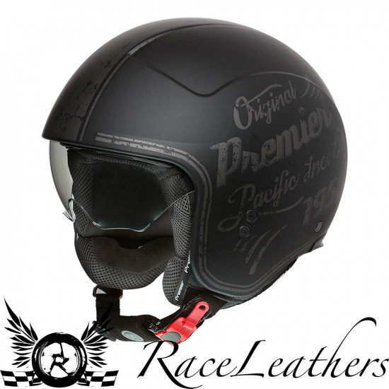 Premier Rocker OR 9 Black Gunmetal Open Face Helmets - SKU PRHROOR83LA