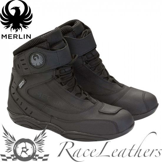 Merlin Street WP Boot Mens Motorcycle Touring Boots - SKU MWB017/BLK/10