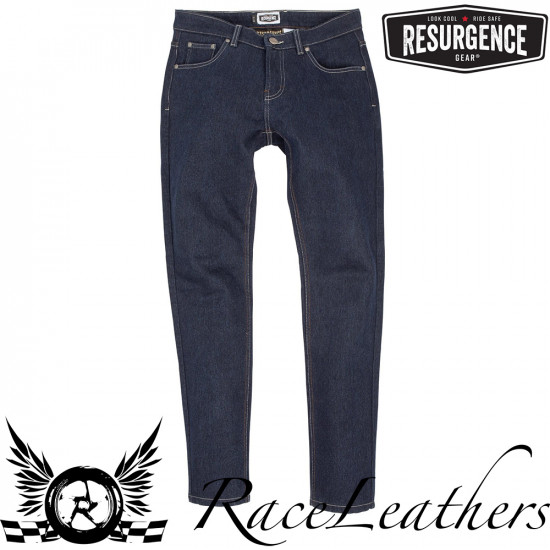 Resurgence Mens CE New Wave Ultra Jeans Regular Blue Motorcycle Jeans - SKU RG-M-NW-CE-IB-30/32