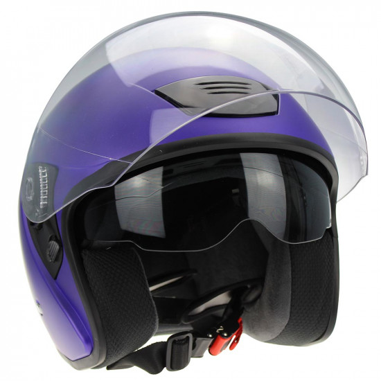 Viper RSV12 Autoroute Matt Purple Motorcycle Helmet Open Face Helmets - SKU A023MattPurpleXS