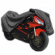 Moto Covers Aqualux Plus Black Motorcycycle Rain Cover Medium