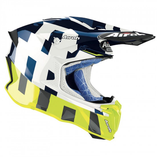 Airoh Twist 2.0 Frame Blue Gloss Off Road Helmets - SKU 0159860