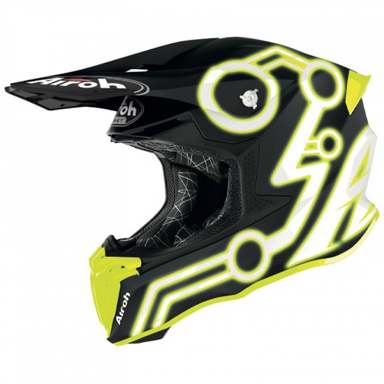 Airoh Twist 2.0 Neon Yellow Matt Off Road Helmets - SKU 0756946