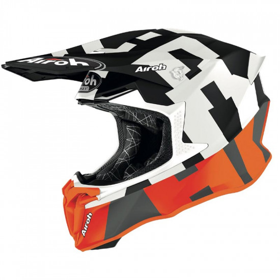 Airoh Twist 2.0 Frame Orange Matt Off Road Helmets - SKU 0159617