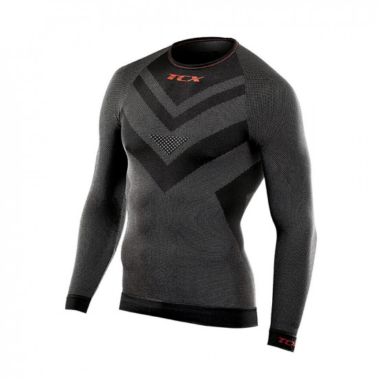 TCX Roundneck Long Sleeve Base Layer Top Black